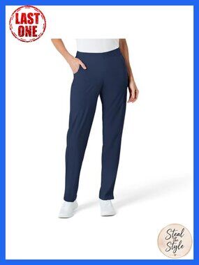 WINK Women's Flat Front Cargo Scrub Pant Straight Leg 7-Pocket Medical Work